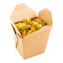 TAKEOUT NOODLE CUP 26oz SQUARE PAPER 4x3-1/2