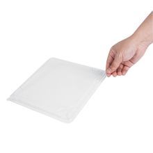LID F/ 19oz SQUARE BENTO BOX PLASTIC CLEAR 50/cs