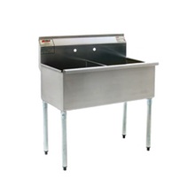 Eagle 2136-2-16/3-1X Utility Sink, two compartment, 37-3/8
