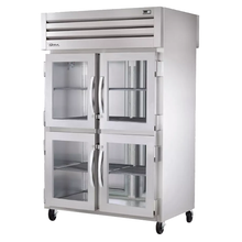 TRUE STG2R-4HG-HC SPEC SERIES Refrigerator, Reach-in, two-section, stainless steel front, aluminum sides, (4) glass half doors with locks, cam-lift