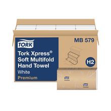 TORK PREMIUM M-FOLD HAND TOWEL 3PANEL 2PLY WHT 9x9.5