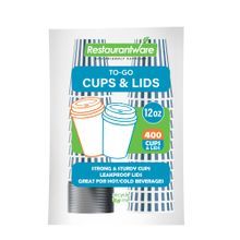 HOT CUP W/ LID 12oz 4-1/4