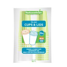 HOT CUP 20oz W/ LID 6-1/2