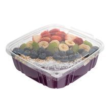 CONTAINER HINGED TAMPER RESIST 48oz 8-1/4