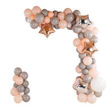 BALLOON ARCH KIT LATEX CHAMPAGNE STAR 129pc 1/cs