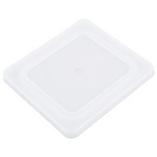Third-size Super Pan V flexible steam table hotel pan lid in white, Vollrath 52434