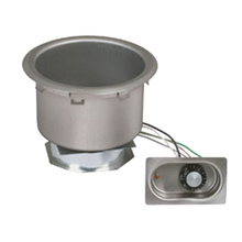 Eagle 11QDI-120 Food Warmer, Drop-in, Electric, 11 quart round pan, wet & dry operation, stainless steel construction, infinite control, uninstalled
