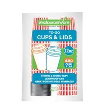 HOT CUP W/ LID 12oz 4-1/4