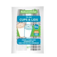HOT CUP W/ LID 12oz 4-3/4
