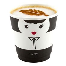 HOT CUP 8oz PAPER DOUBLE WALL MADAME 500/cs