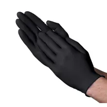 NITRILE GLOVE LARGE 5mil EXAM POWDER FREE BLACK 1000/cs