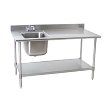 Eagle T3060SEB-BS-E23L-X Deluxe Work Table with Sink, 60
