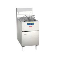 Pitco 65C+S Natural Gas Fryer, Floor Model, 80-lb Oil Capacity - 150,000 BTU