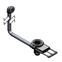 T&S Brass B-3990-01-3X Modular Waste Drain Valve, with pull handle, 3-1/2