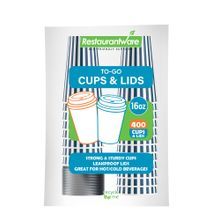 HOT CUP W/ LID 16oz 5-1/2