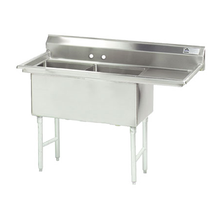 Advance Tabco FS-2-2424-18R Fabricated NSF Sink, 2-compartment, 18