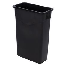 TRASH CAN 23 GAL BLACK TRIMLINE 4EA/CS