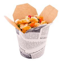 TAKEOUT NOODLE CUP 16oz ROUND PAPER 3-1/4x3