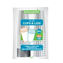 HOT CUP 20oz W/ LID 6-1/4