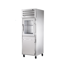 TRUE STR1R-1HG/1HS-HC SPEC SERIES Refrigerator, Reach-in, one-section, stainless steel front & sides, (1) glass & (1) stainless steel half doors