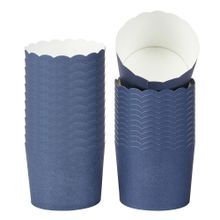 BAKING UP 6oz 2-3/4dia SCALLOP PAPER BLUE 200/cs