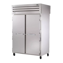 TRUE STR2RPT-2S-2S-HC SPEC SERIES Pass-thru Refrigerator, two-section, stainless steel front & sides, (2) stainless steel doors front & rear