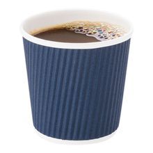 HOT CUP 4oz PAPER RIPPLE WALL MDNGHT BLUE 500/cs
