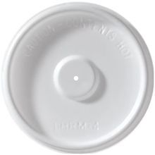 HOT CUP LID LOCK BACK 4oz PLASTIC WHITE 1000/cs