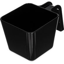 PORTION CUP 20oz FLAT POLYCARB U-SHAPED HANDLE BLACK 6ea/cs