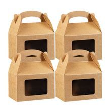 GABLE BOX w/WINDOW GREASEPROOF 4x2-1/2