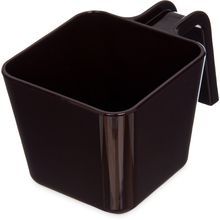 PORTION CUP 16oz FLAT POLYCARB U-SHAPED HANDLE BROWN 6ea/cs