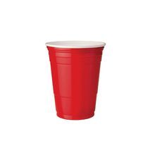 COLD CUP 16oz SOLO POLYSTYRENE RED W/ WHITE INTERIOR 1000/cs