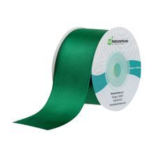 RIBBON SINGLE FACE 10yd POLYESTER SATIN FOREST 10/cs