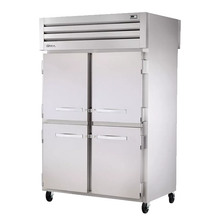 TRUE STR2R-4HS-HC SPEC SERIES Refrigerator, Reach-in, two-section, stainless steel front & sides, (4) stainless steel half doors with locks