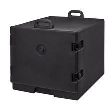 Cambro 1826MTC110 Camcarrier Black Front Loading Insulated Tray and Sheet Pan Carrier for Full Size Pans