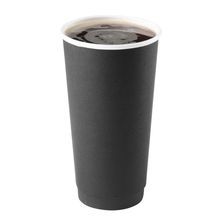 HOT CUP 20oz PAPER DOUBLE WALL BLACK 250/cs