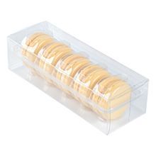 BAKERY BOX MACARON 7-1/2x2-1/2 F/ (5) PET CLEAR 100/cs