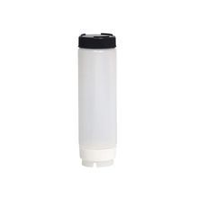 INVERTATOP SQUEEZE BOTTLE 24oz CLEAR/ BLACK 12ea/cs