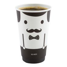 HOT CUP 16oz PAPER DOUBLE WALL MONSIEUR 25/cs