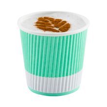 HOT CUP 4oz PAPER RIPPLE WALL LIGHT GREEN 25/cs