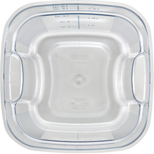 Commercial foodservice essential, camsquare food container 18qt pc freshpro clear/blue 6ea/cs for organized prep and service, Cambro 18SFSPROCW135