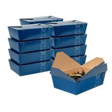 TAKEOUT BIO-PAK #3 8-1/2x6-1/4 RECT 71oz PAPER FRENCHIE 50/cs