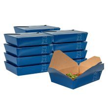 TAKEOUT BIO-PAK #2 8-1/2x6-1/4 RECT 49oz PAPER FRENCHIE 50/cs