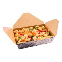 TAKEOUT BIO-PAK #2 8-1/2x6-1/4 REC 49oz PAPER NEWSPRNT 200/cs