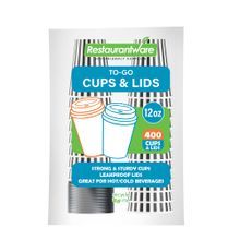 HOT CUP W/ LID 12oz 4-1/4