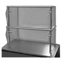 Advance Tabco NDSG-18-144 Sleek Shield Food Shield, self service, double tier, 144