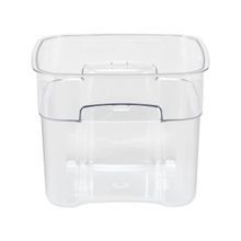 CAMSQUARE FOOD CONTAINER 6qt PC FRESHPRO CLEAR/RED 6ea/cs