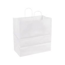 BAG PAPER TWISTED HANDLE WHITE 13x7x13