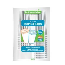 HOT CUP 20oz W/ LID 6-1/2