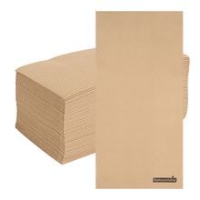 NAPKIN LINEN-LIKE 15-3/4x7-3/4 PAPER KRAFT 50/cs